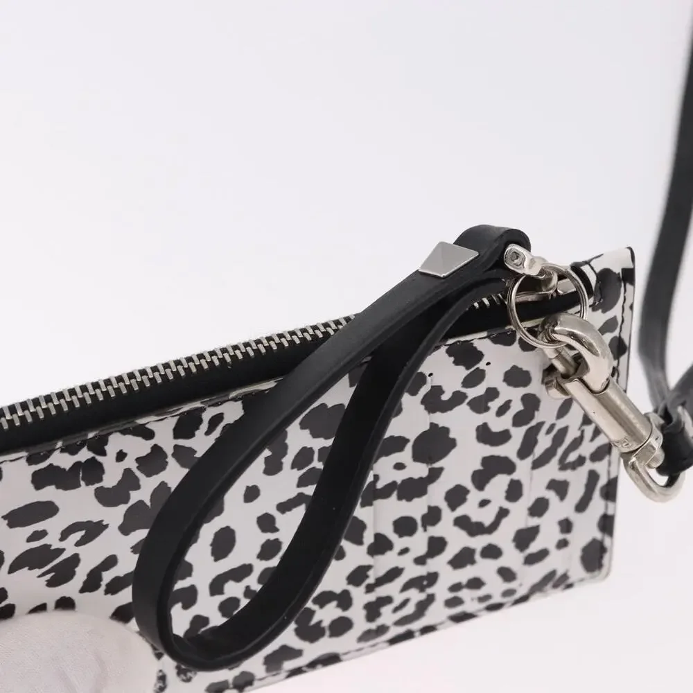 Valentino Leather Card Case White